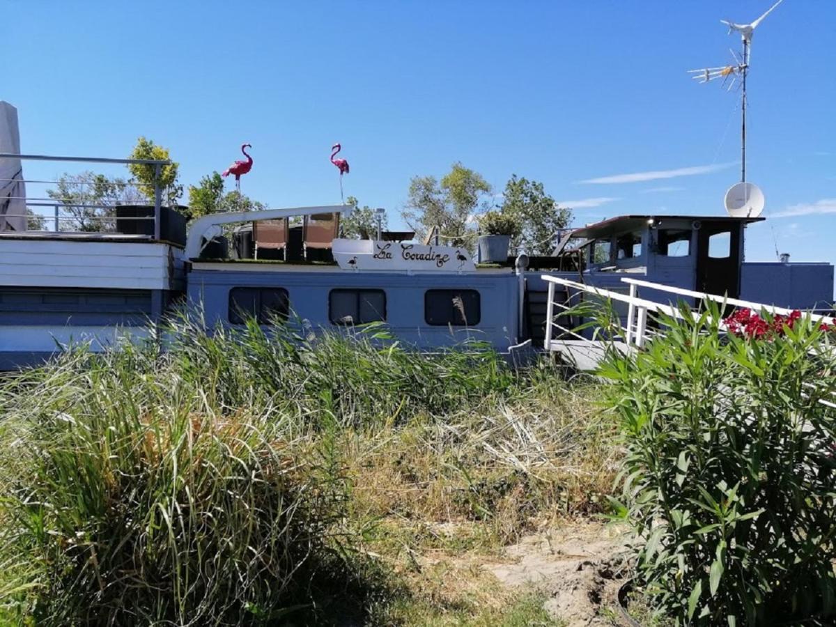 Hotel Sejour Atypique Et Insolite Sur Notre Peniche La Coradine Avec Grand Spa Aigues-Mortes Exterior foto